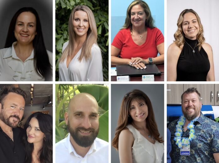 a collage of people smiling and posing for a picture